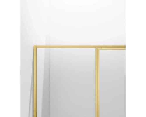 Душевой уголок Vincea Slim VSR-4SLP9012CLG 120x90 см, профиль золотой матовый, стекло прозрачное