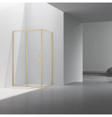 Душевой уголок Vincea Slim VSR-4SLP9012CLG 120x90 см, профиль золотой матовый, стекло прозрачное