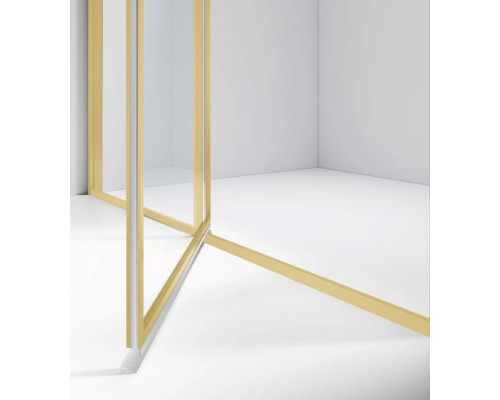 Душевой уголок Vincea Slim VSR-4SLP9012CLG 120x90 см, профиль золотой матовый, стекло прозрачное