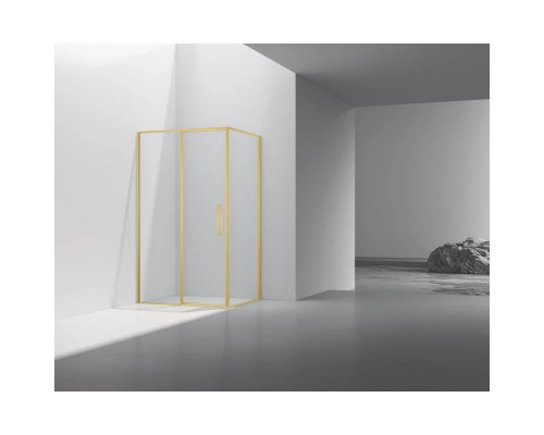 Душевой уголок Vincea Slim VSR-4SLP9012CLG 120x90 см, профиль золотой матовый, стекло прозрачное