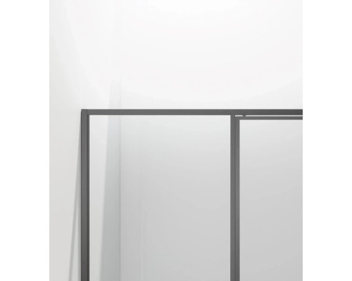 Душевой уголок Vincea Slim VSR-4SLP9012CLGM 120x90 см, профиль вороненая сталь, стекло прозрачное