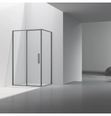 Душевой уголок Vincea Slim VSR-4SLP9012CLGM 120x90 см, профиль вороненая сталь, стекло прозрачное