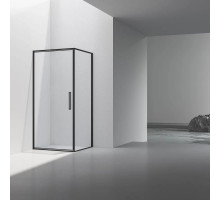 Душевой уголок Vincea Slim VSR-4SLP9090CLB 90x90 см, профиль черный матовый, стекло прозрачное