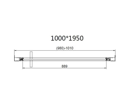 Душевой уголок Vincea Slim VSR-4SLP9010CLG 100x90 см, профиль золотой матовый, стекло прозрачное