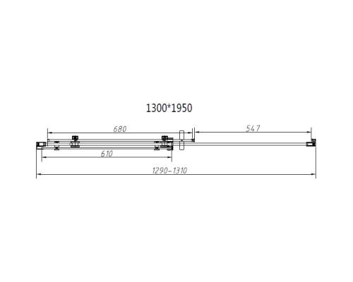 Душевой уголок Vincea Como-N VSR-4CN1013CLB 130x100 см, профиль черный матовый, стекло прозрачное