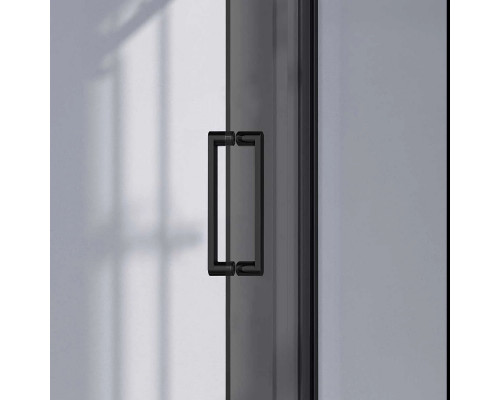 Душевой уголок Vincea Como-N VSR-4CN1012CGB 120x100 см, профиль черный матовый, стекло тонированное