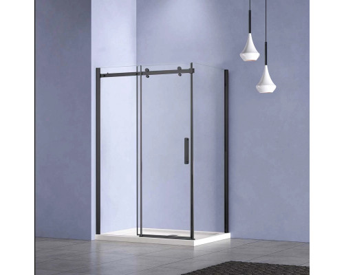 Душевой уголок Vincea Como-N VSR-4CN8013CLB 130x80 см, профиль черный матовый, стекло прозрачное