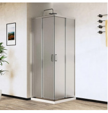 Душевой уголок Vincea City VSS-5CT9010MT 100x90 см, профиль хром, стекло текстурное