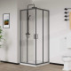 Душевой уголок Vincea City VSS-5CT9010CLGM 100x90 см, профиль вороненая сталь, стекло прозрачное