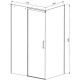 Душевой уголок Vincea Dice VSR-4D1011CLGM 110x100 см, профиль вороненая сталь, стекло прозрачное