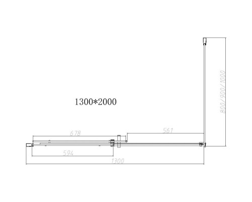 Душевой уголок Vincea Dice VSR-4D9013CLGM 130x90 см, профиль вороненая сталь, стекло прозрачное
