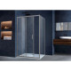 Душевой уголок Vincea Alpha VSR-3AL9012CLGM 120x90 см, профиль вороненая сталь, стекло прозрачное