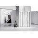 Душевой уголок Vincea Slim-N VSP-4SN100CLGM 99x99 см, профиль вороненая сталь, стекло прозрачное