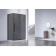 Душевой уголок Vincea Slim-N VSR-4SN8012CGB 120x79 см, профиль черный матовый, стекло тонированное