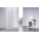 Душевой уголок Vincea Slim-N VSR-4SN8011CLG 110x79 см, профиль золотой матовый, стекло прозрачное