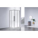 Душевой уголок Vincea Slim-N VSS-4SN900CLGM 89x89 см, профиль вороненая сталь, стекло прозрачное