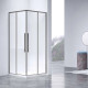 Душевой уголок Vincea Slim-N VSS-4SN900CLGM 89x89 см, профиль вороненая сталь, стекло прозрачное