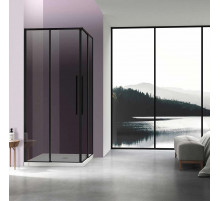 Душевой уголок Vincea Slim-N VSS-4SN9010CGB 99x89 см, профиль черный матовый, стекло тонированное