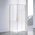 Душевой уголок Vincea Slim-N VSS-4SN900CLG 89x89 см, профиль золотой матовый, стекло прозрачное