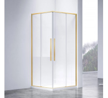 Душевой уголок Vincea Slim-N VSS-4SN900CLG 89x89 см, профиль золотой матовый, стекло прозрачное