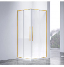 Душевой уголок Vincea Slim-N VSS-4SN900CLG 89x89 см, профиль золотой матовый, стекло прозрачное