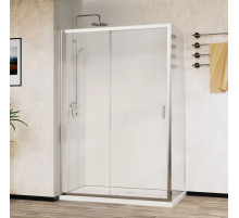 Душевой уголок Vincea City VSR-5CT9011CL 110x90 см, профиль хром, стекло прозрачное