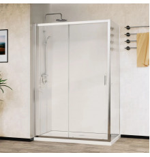 Душевой уголок Vincea City VSR-5CT9011CL 110x90 см, профиль хром, стекло прозрачное