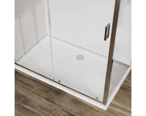 Душевой уголок Vincea City VSR-5CT9011CL 110x90 см, профиль хром, стекло прозрачное