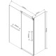 Душевой уголок Vincea Como Soft VSR-1CS9013CLGM 130x90 см, профиль вороненая сталь, стекло прозрачное