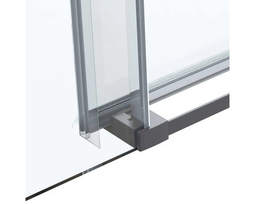 Душевой уголок Vincea Como Soft VSR-1CS9013CLGM 130x90 см, профиль вороненая сталь, стекло прозрачное