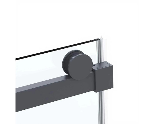 Душевой уголок Vincea Como Soft VSR-1CS9013CLGM 130x90 см, профиль вороненая сталь, стекло прозрачное