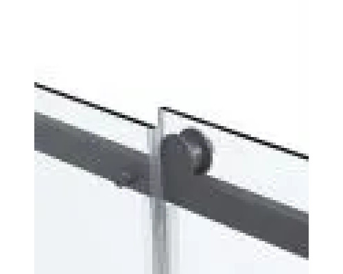 Душевой уголок Vincea Como Soft VSR-1CS1011CLGM 110x100 см, профиль вороненая сталь, стекло прозрачное