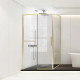 Душевой уголок Vincea Slim Soft VSR-1SS9014CLG 140x90 см, профиль золотой матовый, стекло прозрачное