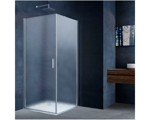 Душевой уголок Vincea Alpha VSR-3ALP9095MT 95x90 см, профиль хром, стекло текстурное