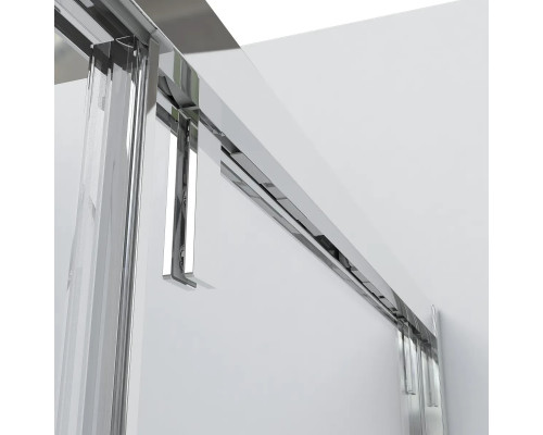 Душевой уголок Vincea Lugano VSR-1L1012CLGM-1 120x100 см, профиль вороненая сталь, стекло прозрачное