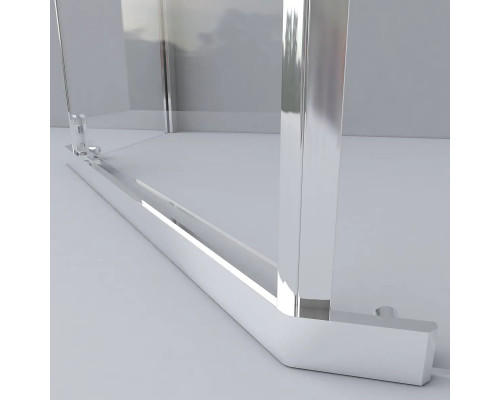 Душевой уголок Vincea Stresa VSP-1S900CLG 90x90 см, профиль золотой матовый, стекло прозрачное