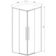Душевой уголок Vincea Slim-N VSS-4SN8010CLBN 99x79 см, профиль никель матовый, стекло прозрачное