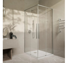 Душевой уголок Vincea Slim-N VSS-4SN900CLBN 89x89 см, профиль никель матовый, стекло прозрачное