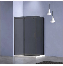 Душевой уголок Vincea Como-N VSR-4CN8013CGB 130x80 см, профиль черный матовый, стекло тонированное