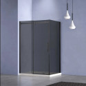 Душевой уголок Vincea Como-N VSR-4CN8014CGB 140x80 см, профиль черный матовый, стекло тонированное Душевой уголок Vincea Como-N VSR-4CN8014CGB 140x80 см, профиль черный матовый, стекло тонированное