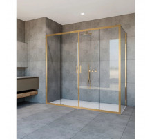 Душевой уголок Vincea Garda VSR-1G21017CLG 170x100 см, профиль золотой матовый, стекло прозрачное