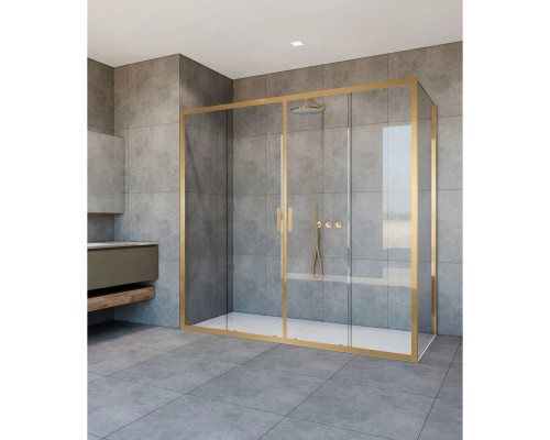 Душевой уголок Vincea Garda VSR-1G28017CLG 170x80 см, профиль золотой матовый, стекло прозрачное