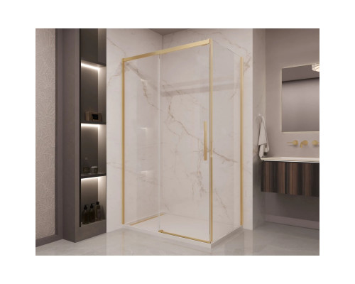 Душевой уголок Vincea Stella VSR-1ST9013CLG 130x90 см, профиль золотой матовый, стекло прозрачное