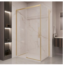 Душевой уголок Vincea Stella VSR-1ST9014CLG 140x90 см, профиль золотой матовый, стекло прозрачное