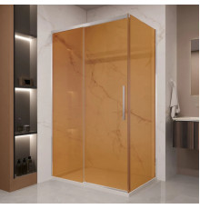Душевой уголок Vincea Stella VSR-1ST9012GS 120x90 см, профиль хром, стекло янтарное