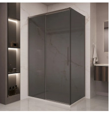 Душевой уголок Vincea Stella VSR-1ST9012CGGM 120x90 см, профиль вороненая сталь, стекло тонированное