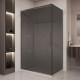 Душевой уголок Vincea Stella VSR-1ST9012CGGM 120x90 см, профиль вороненая сталь, стекло тонированное