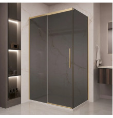 Душевой уголок Vincea Stella VSR-1ST9012CGG 120x90 см, профиль золотой матовый, стекло тонированное