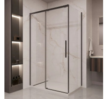 Душевой уголок Vincea Stella VSR-1ST1012CLB 120x100 см, профиль черный матовый, стекло прозрачное