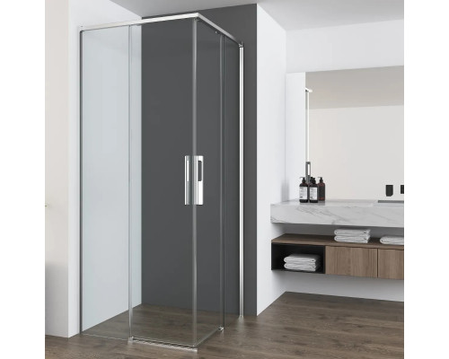 Душевой уголок Vincea Ultima VSS-7UL8090CL 90x80 см, профиль хром, стекло прозрачное